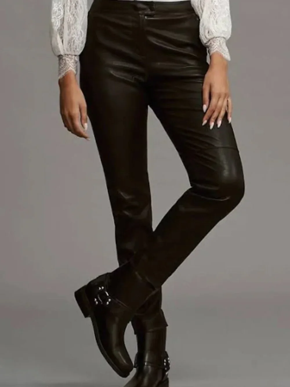 Scotch & Soda Leather Biker Pants NWT, Size M